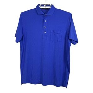 Greyson Men's size L Blue Polo Shirt Short Sleeve Golf Resort Country Club